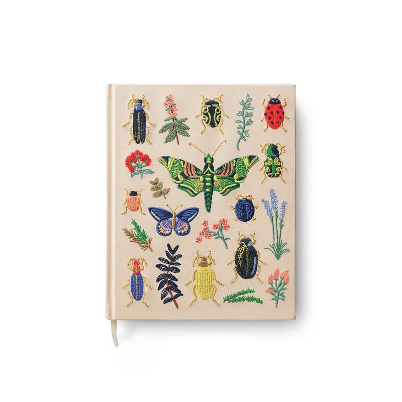 Embroidered Fabric Sketchbook Curio