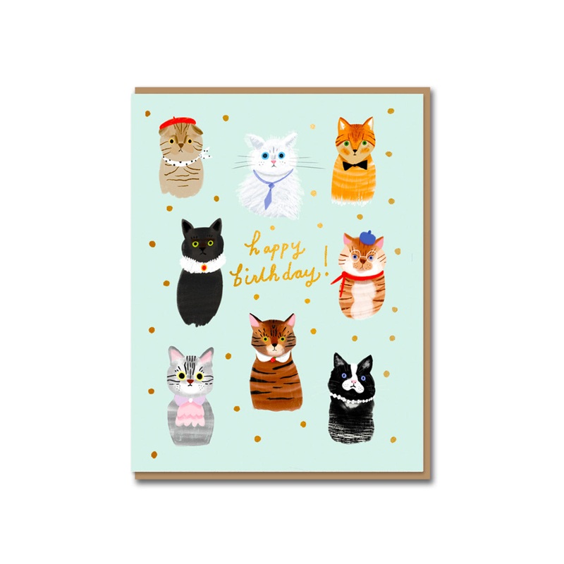 Party Cats Birthday Card