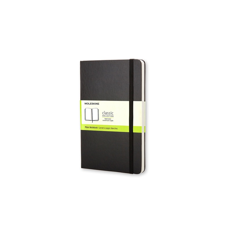 Classic Pocket Hard Cover Notebook Black Plain