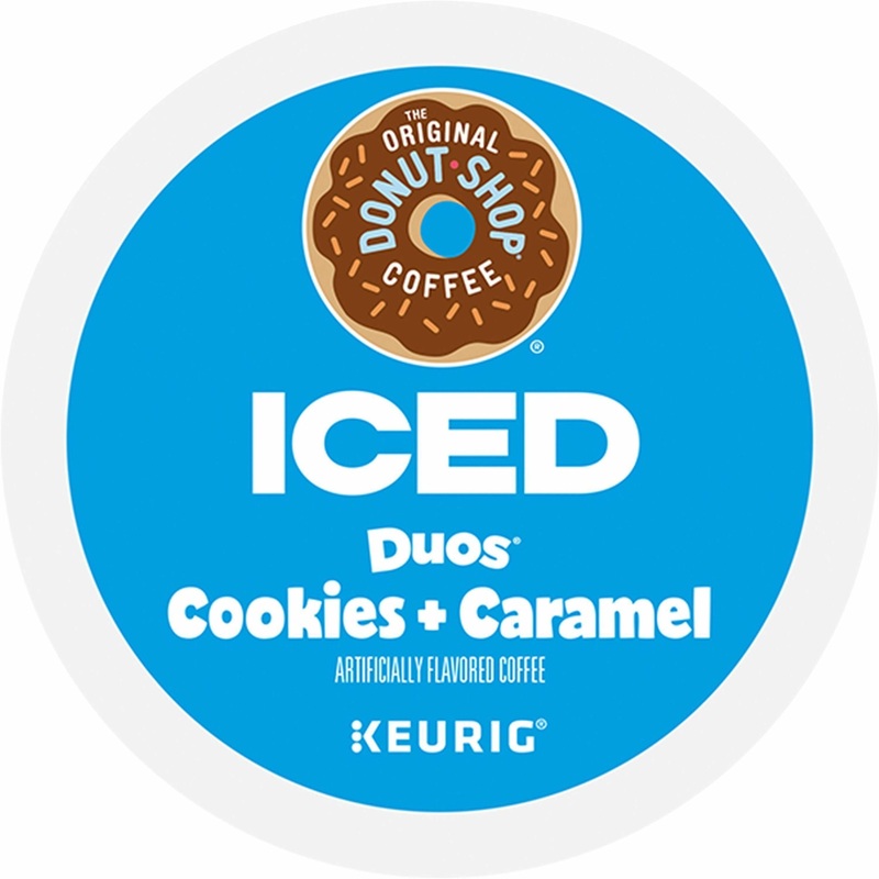 McCafe K-Cup Iced Duos Cookies & Caramel Coffee – Compatible with Keurig Brewer – Ice Coffee – Medium – Per Box – 24 K-Cup – K-Cup – Cookies + Caramel – Kosher – 4 / Carton
