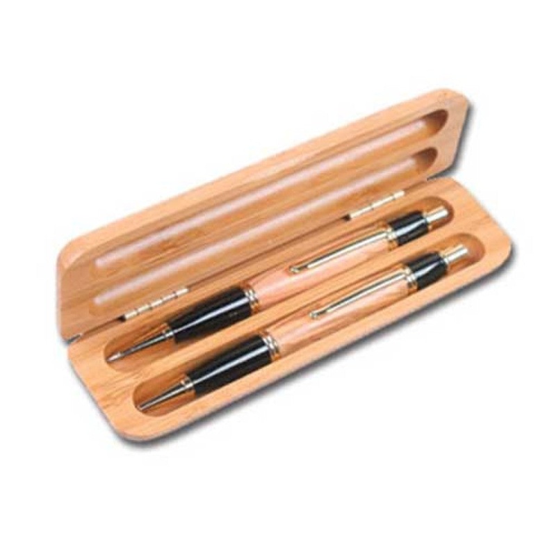 Bamboo Double Pen Gift Box