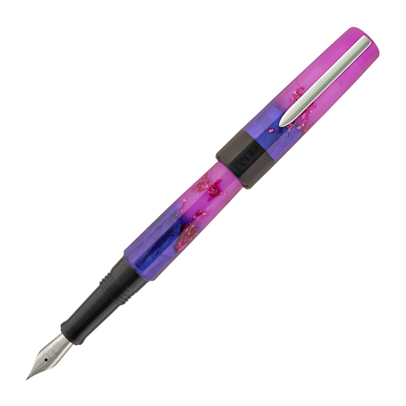 Benu Euphoria Fountain Pen in Love Story (Lavender Blue Glow) 1.5mm Stub