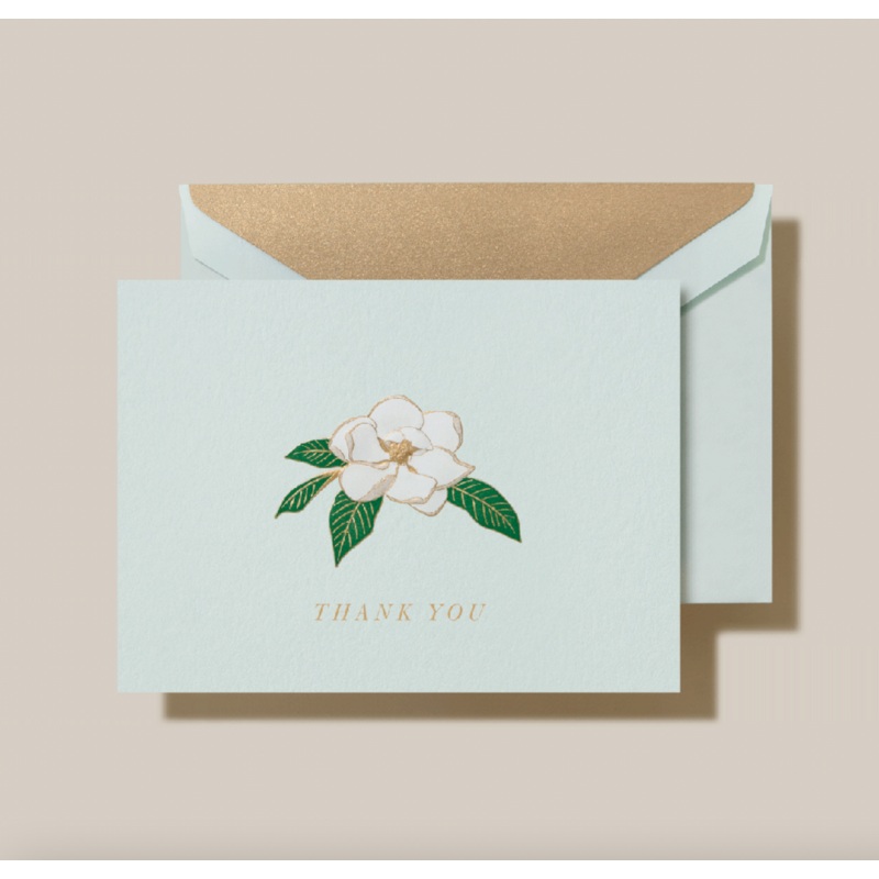 Crane Magnolia Thank You Note (10 ea)