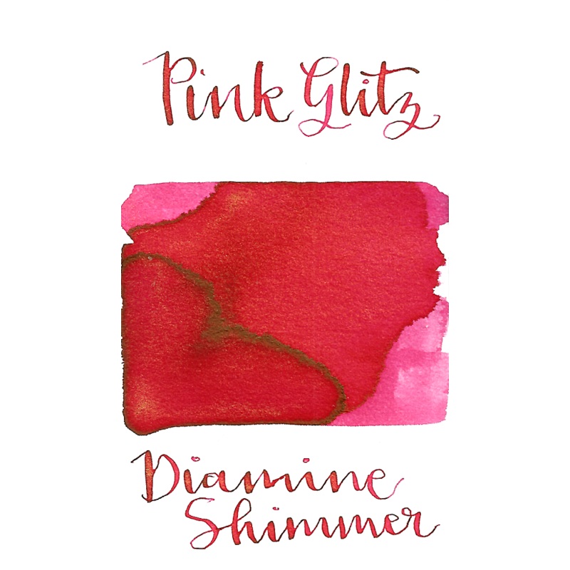 Diamine Shimmer-tastic Pink Glitz 50ml Bottle