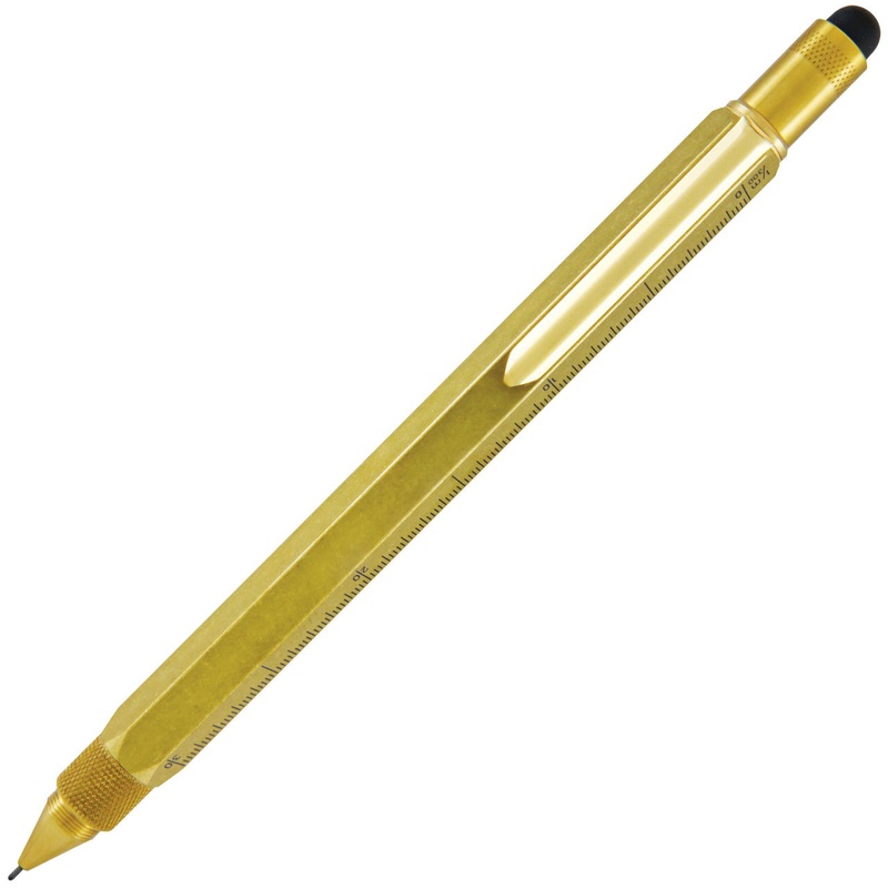 Monteverde USA The Original Tool Pen .9mm Mechanical Pencil – Solid Brass