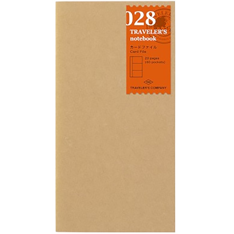 Traveler’s Notebook 028 Refill – Regular Size – Card File