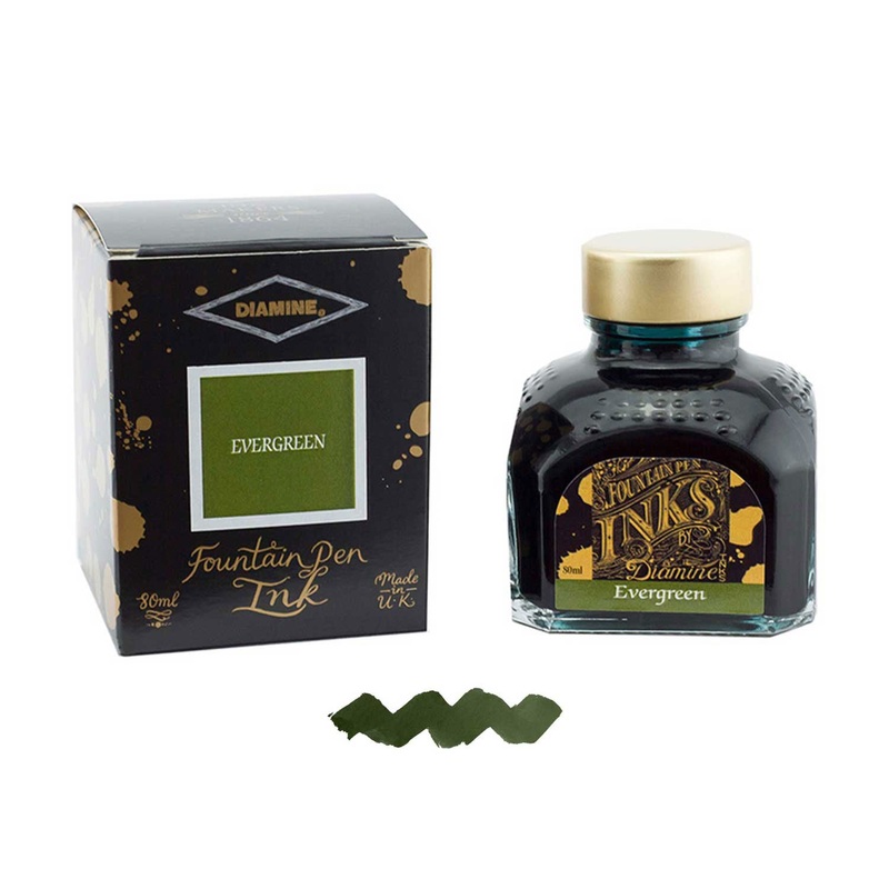 Diamine Evergreen Ink Bottle – 80ml