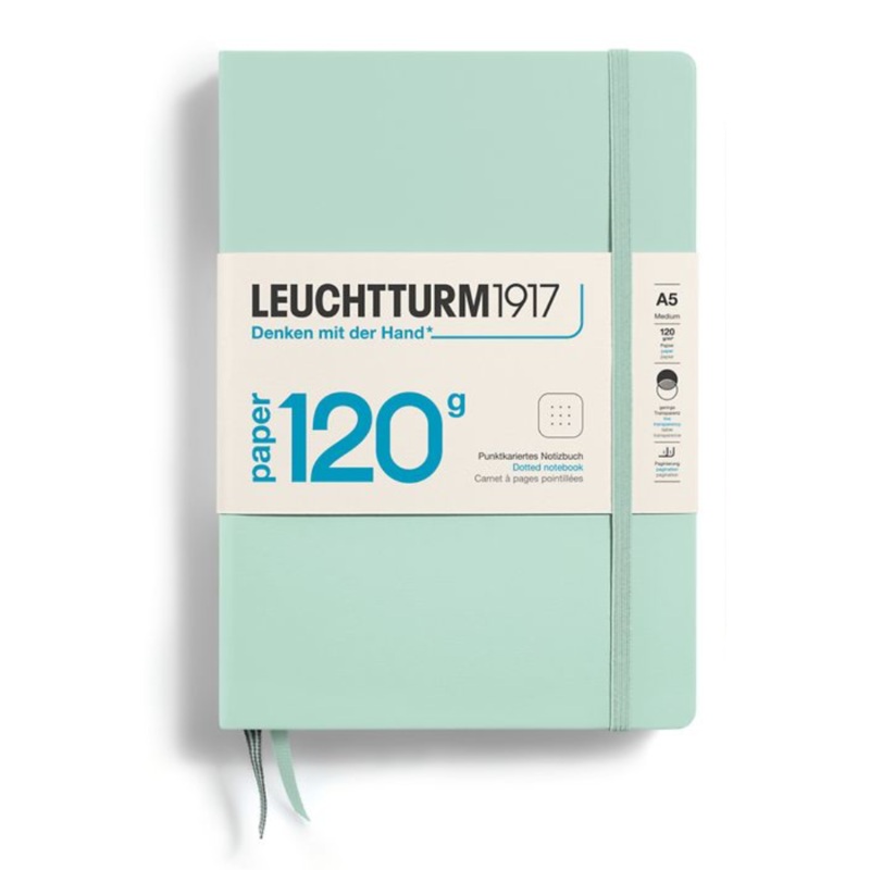 Leuchtturm1917 Edition 120G A5 Dotted Notebook – Mint Green