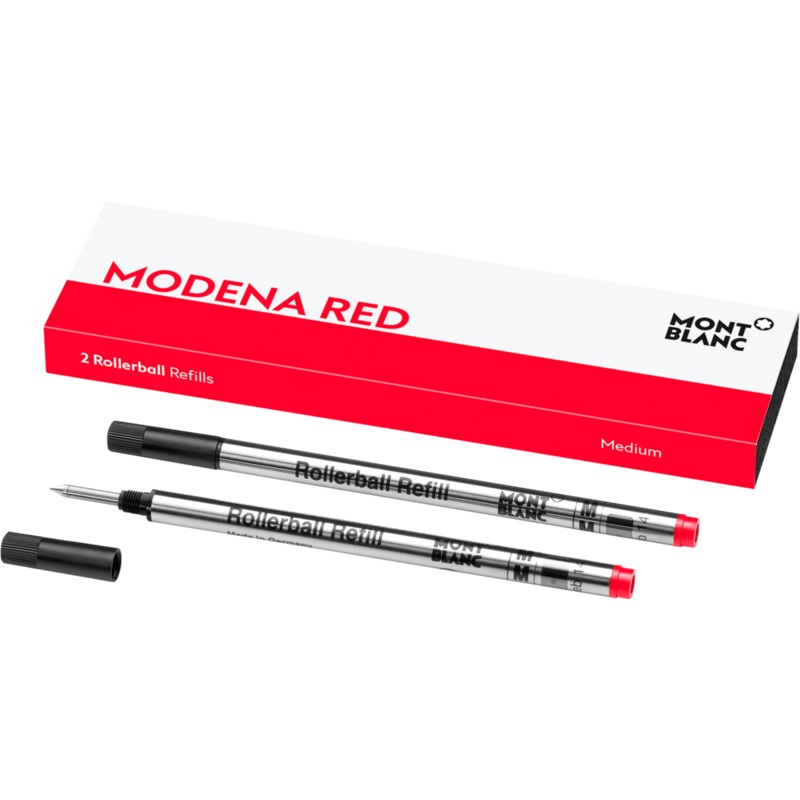Montblanc Rollerball Pen Refill – Modena Red – Medium (2 Per Pack)