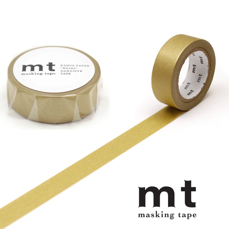 MT Basic Washi Tape – Gold 7m