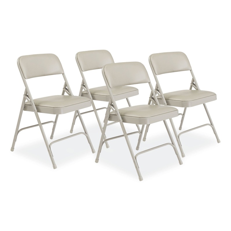 NPS 1200 Series Premium Vinyl Upholstered Double Hinge Folding Chair
