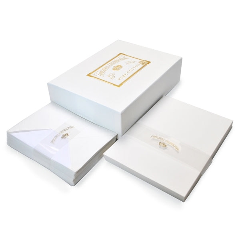 Original Crown Mill Pure Cotton Correspondence Presentation Box- 5.75″x8.25″