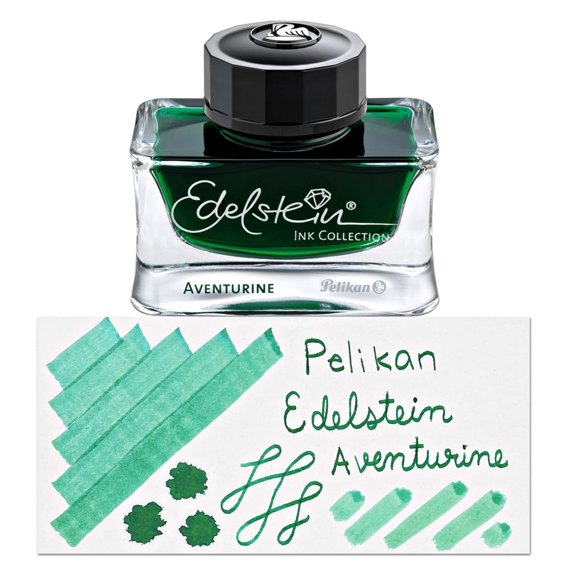 Pelikan Edelstein Bottled Ink and Cartridges in Aventurine Green Cartridges