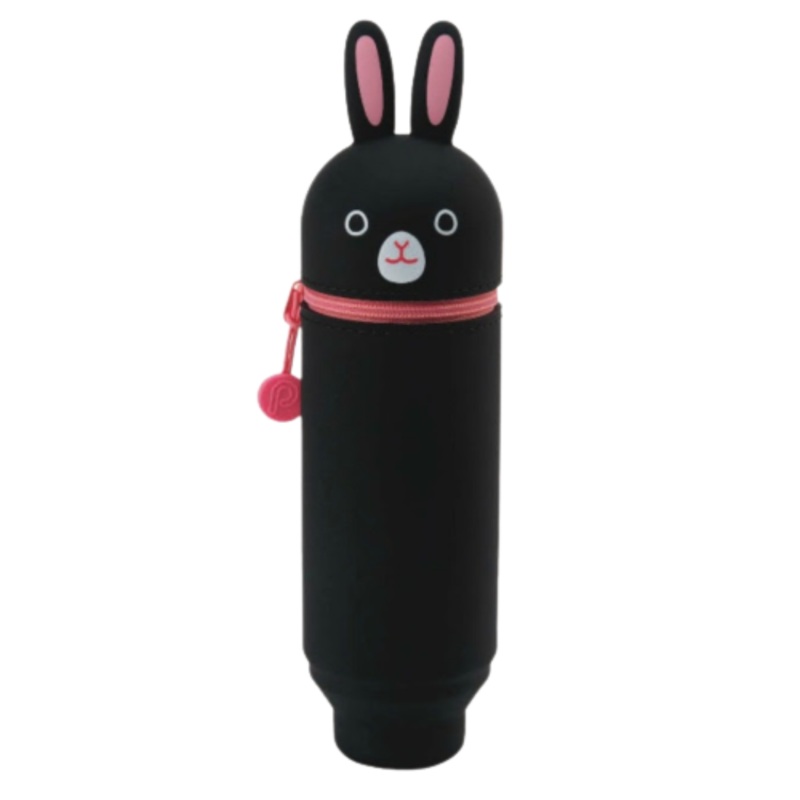Punilabo Silicone Stand Up Pen Cases – Black Rabbit