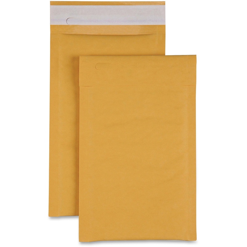 Sparco Size 0 Bubble Cushioned Mailers – Bubble – #0 – 6″ Width x 10″ Length – Self-sealing – Kraft – Kraft – 200 / Carton