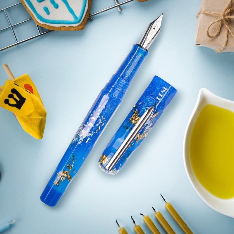 Benu Talisman Fountain Pen in Hanukkah Oil Fine
