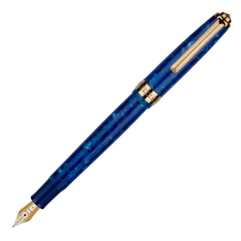 Click Falcon Premium Acrylic Fountain Pen – Blue Batic GT Fine