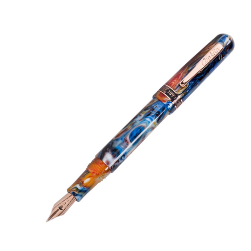 Conklin 1898 Misto Orange Fountain Pen, 14k Nib Fine