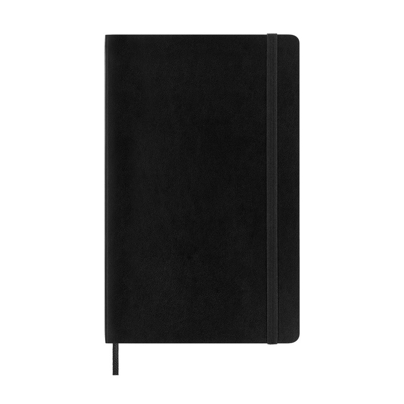 Moleskine Large Softcover Classic Plain Notebook – Black