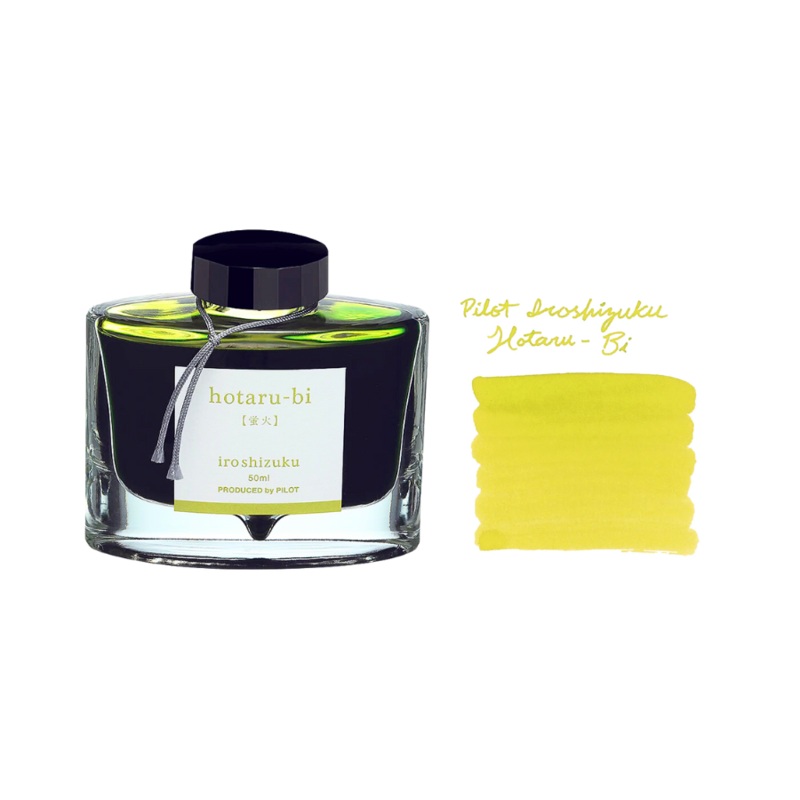 Pilot Iroshizuku 50ml Ink Bottle Fountain Pen Ink – Hotaru-bi (Warm Yellow)