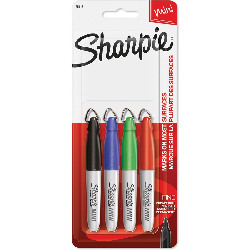 Sharpie Mini Markers – Fine Marker Point – Assorted Ink – 4 / Set