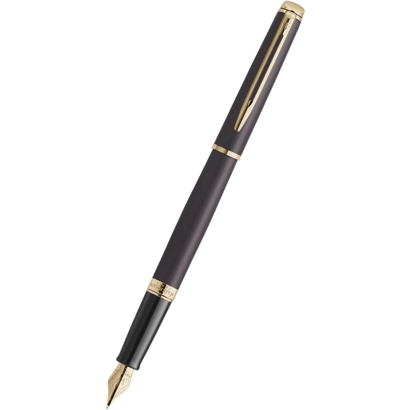 Waterman Hmisphre Fountain Pen – Understated Edit Lava Black – Medium Nib Medium