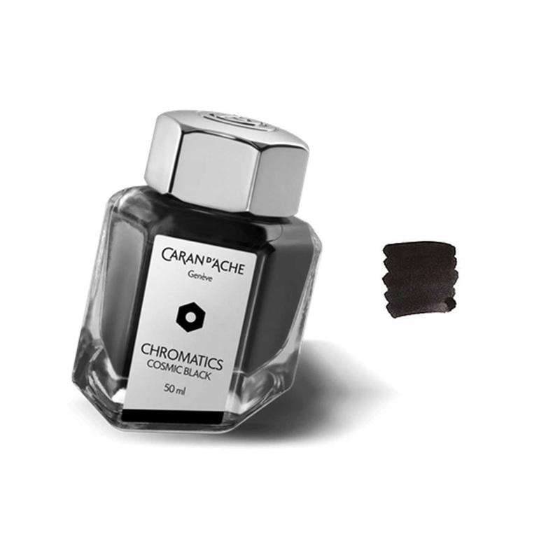 Caran d’Ache Chromatics Ink Bottle, Cosmic Black – 50ml