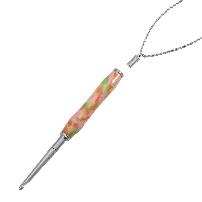 Interchangeable Crochet Hook Necklace Kit Chrome