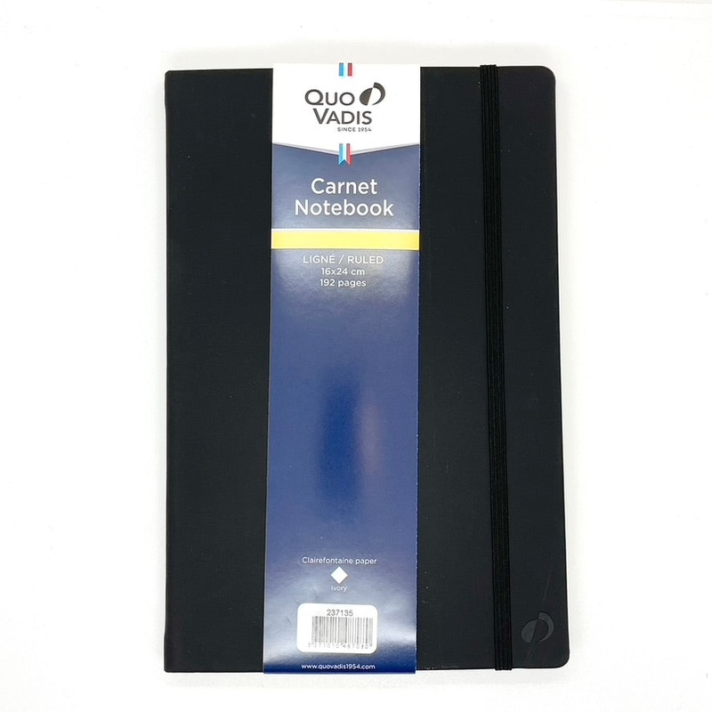 Quo Vadis Habana A4 Hardcover Notebook Ruled Black