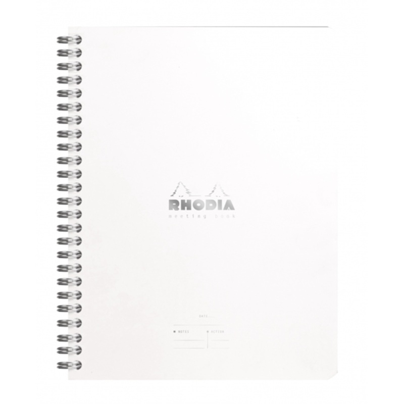 Rhodia A5 Meeting Book- Ice