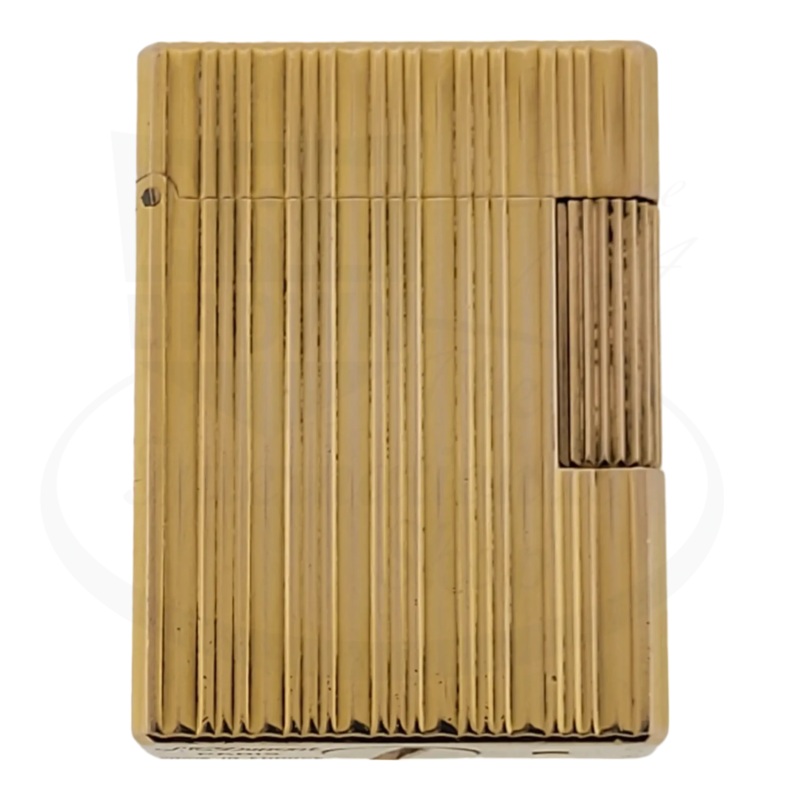 Vintage Preowned S.T. Dupont Ligne 1 BS Gold Vertical Lines, D-1