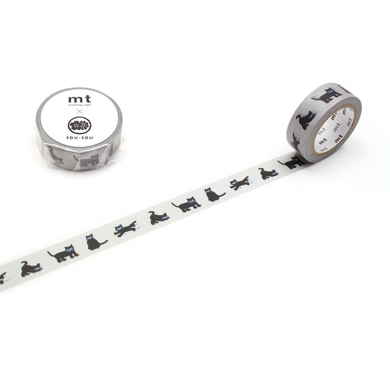 MT x Sou Washi Tape SouSou Cats 7m