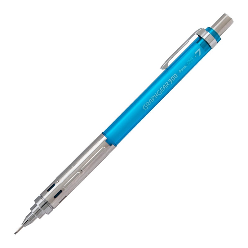 Pentel GraphGear 300 Premium Mechanical Pencil – .7mm Sky Blue