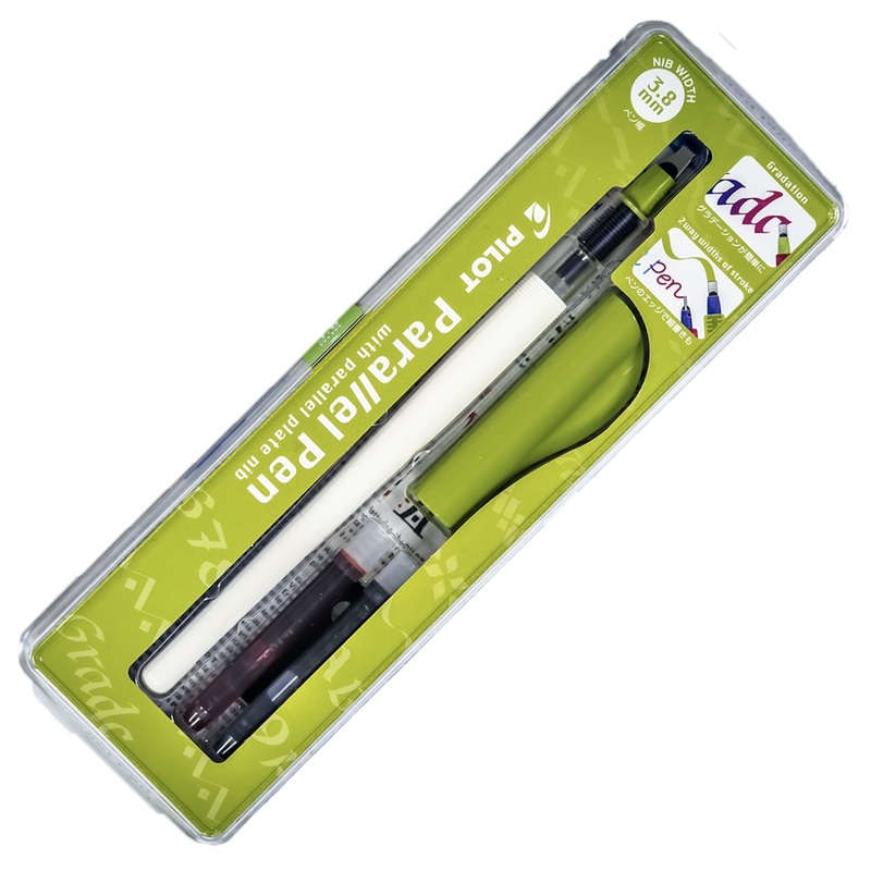 Pilot Parallel Beginner Calligraphy Fountain Pen – Green 3.8 mm Nib