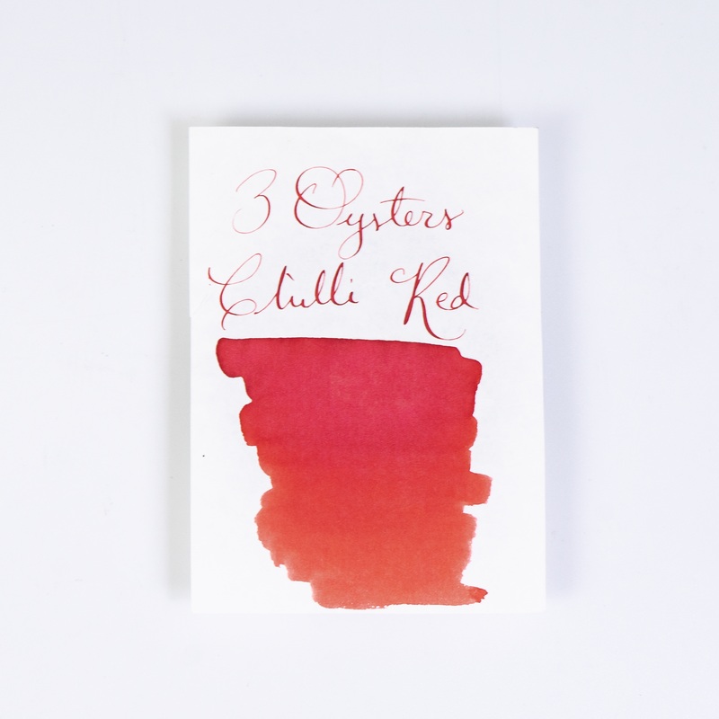 3 Oysters Chili Red (38ml) Bottled Ink (Delicious)