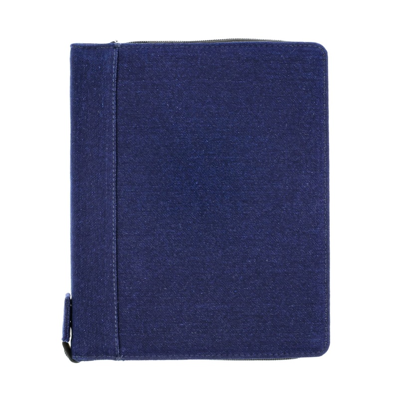 Girologio 24 Zippered Pen Case in Cotton Denim