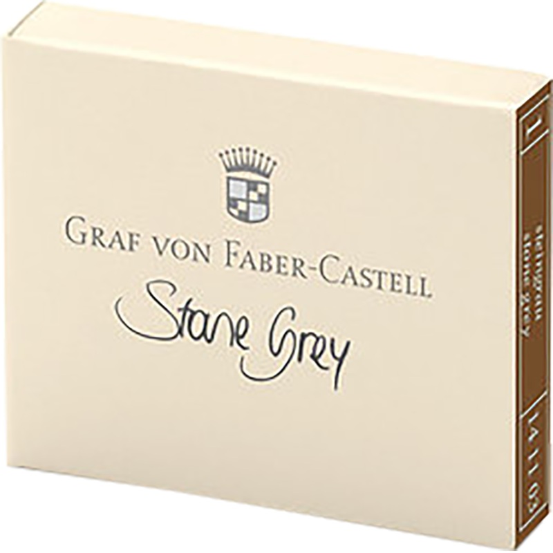 Graf Von Faber-Castell Design 6 Stone Grey Ink Cartridges