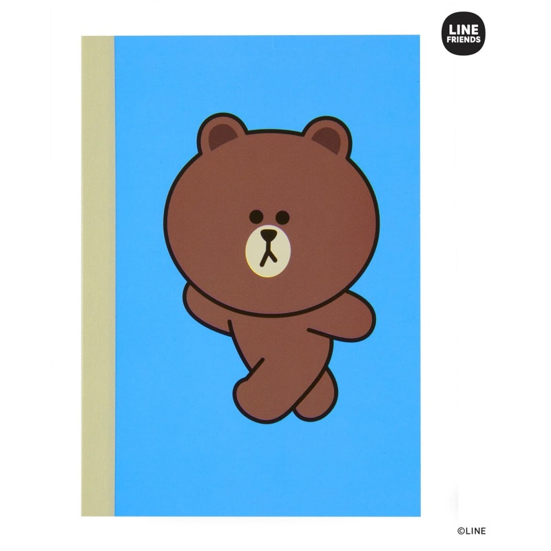 Itoya Profolio Oasis Lined Notebook in LINE FRIENDS “BROWN” – A6