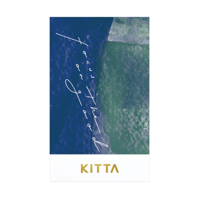 KITTA Washi Tape – Collage Message (Gold Foil)