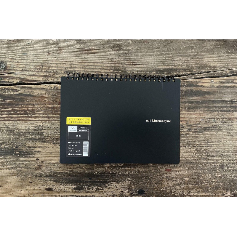 Maruman Mnemosyne N183A Inspiration Notebook – A5 – Blank – 140 Pages