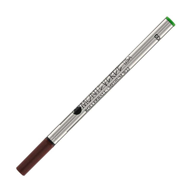 Monteverde Metal Tube Ceramic Rollerball Refill in Green – Medium