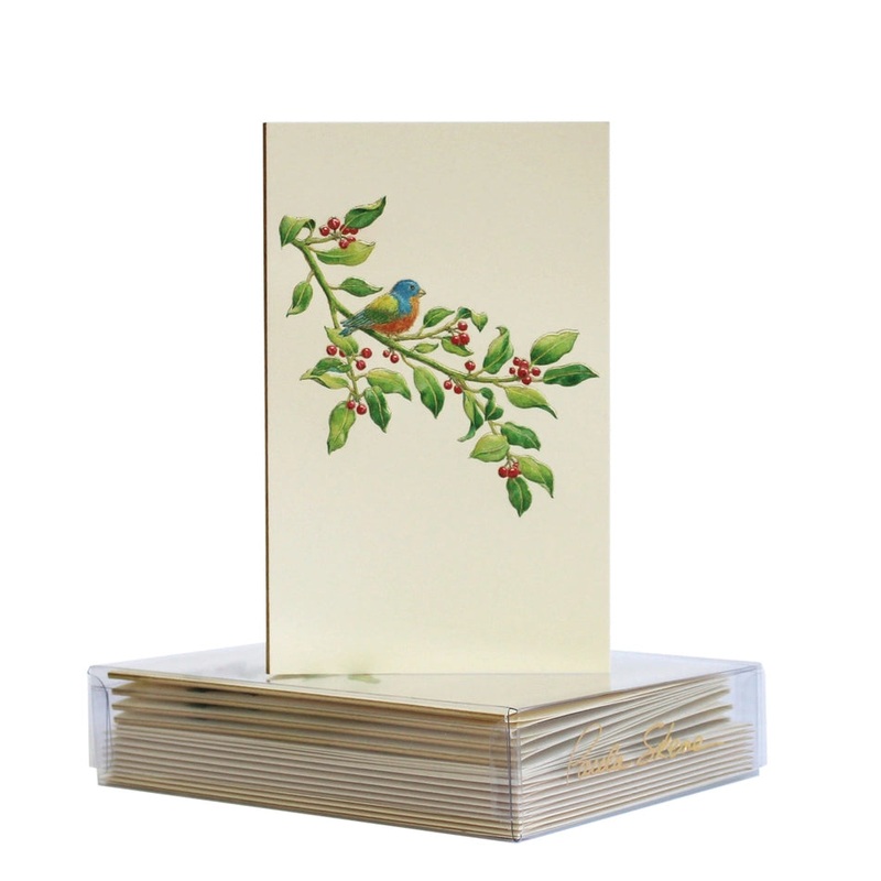 Paula Skene Birds and Berries Mini Note Card