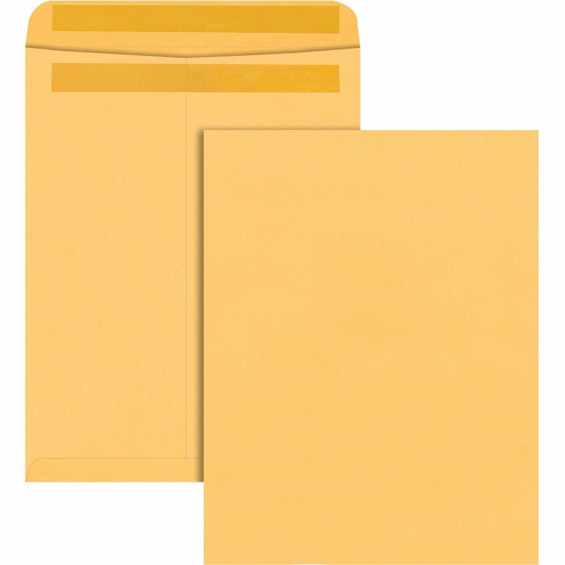 Quality Park 12 x 15-1/2 Catalog Envelopes with Self-Seal Closure – Catalog – #5-1/2 – 12″ Width x 15 1/2″ Length – 28 lb – Self-sealing – Kraft – Kraft – 100 / Box