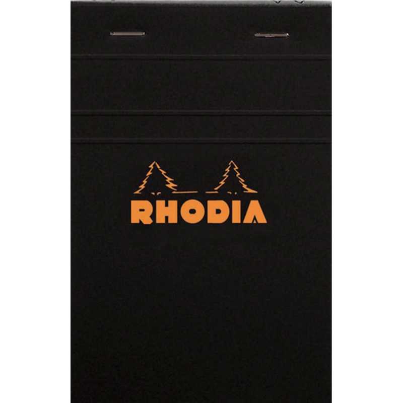Rhodia #14 Classic Staplebound Notepad – Black Lined