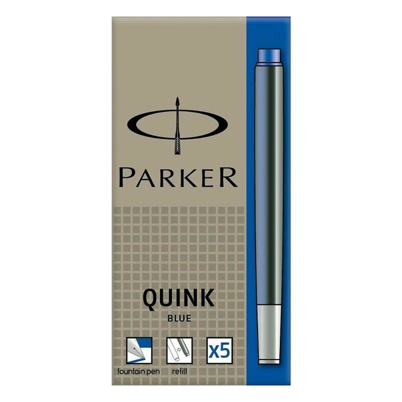 Parker Quink Washable Ink Cartridge in Blue – Pack of 5 – 30160