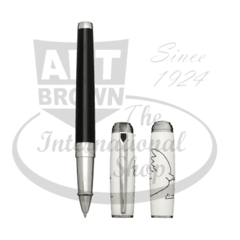 S.T. Dupont Picasso Dove Black Palladium Rollerball Pen, 412050L