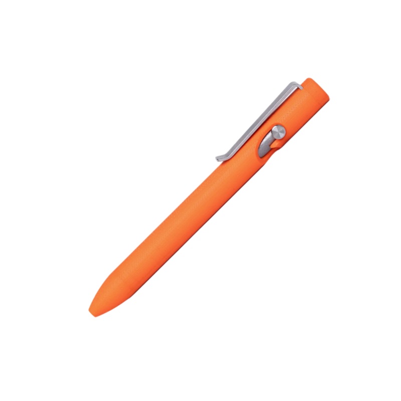Tactile Turn Short G10 Bolt Action Pen – Orange