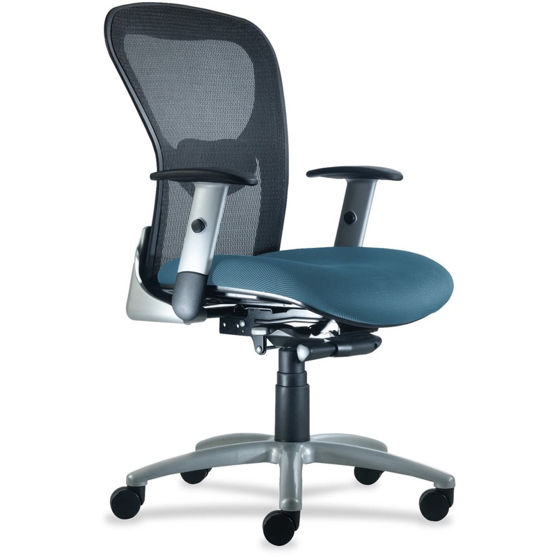 9 to 5 Seating Strata 1560 Mid Back Management Chair – Peacock Seat Color – Polyester Seat Material – 5-star Base – 1 Each