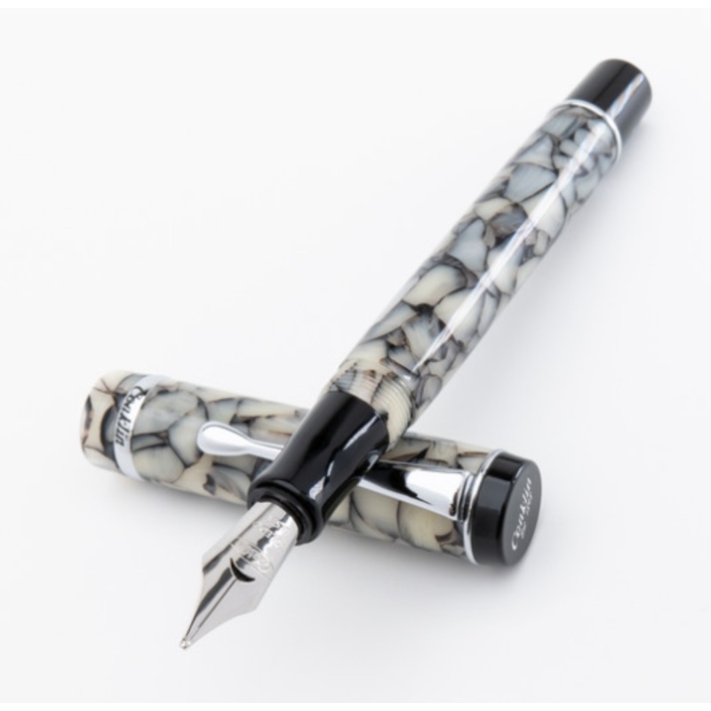 Conklin Duragraph Cracked Ice Fountain Pen, Medium Nib