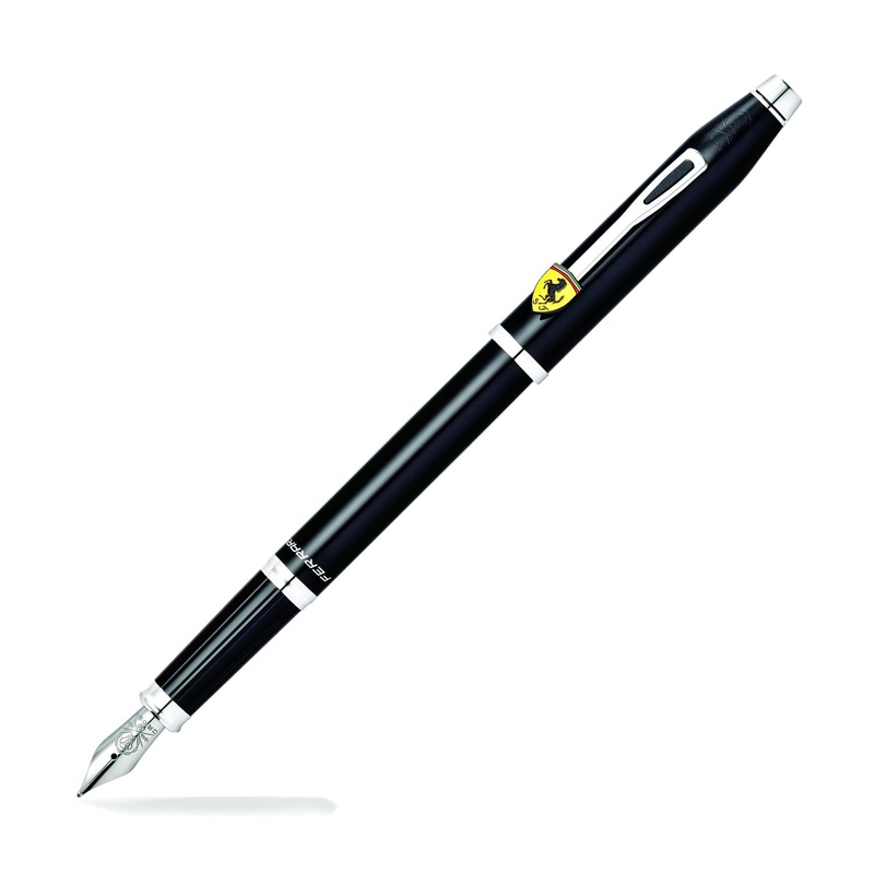 Cross Scuderia Ferrari Century II Fountain Pen in Glossy Black Lacquer Medium